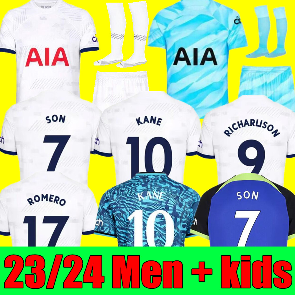 TOP KANE SON 23 24 Soccer Jerseys KULUSEVSKI RICHARLISON PERISIC PEDRO PORRO 2023 2024 DANJUMA ROMERO goalkeeper gk Football kit shirt SPURS Men kids set unifomrs, 23/24 adult home
TOP KANE SON 23 24 Soccer Jerseys KULUSEVSKI RICHARLISON PERISIC PEDRO PORRO 2023 2024 DANJUMA ROMERO goalkeeper gk Football kit shirt SPURS Men kids set unifomrs, 23/24 adult home