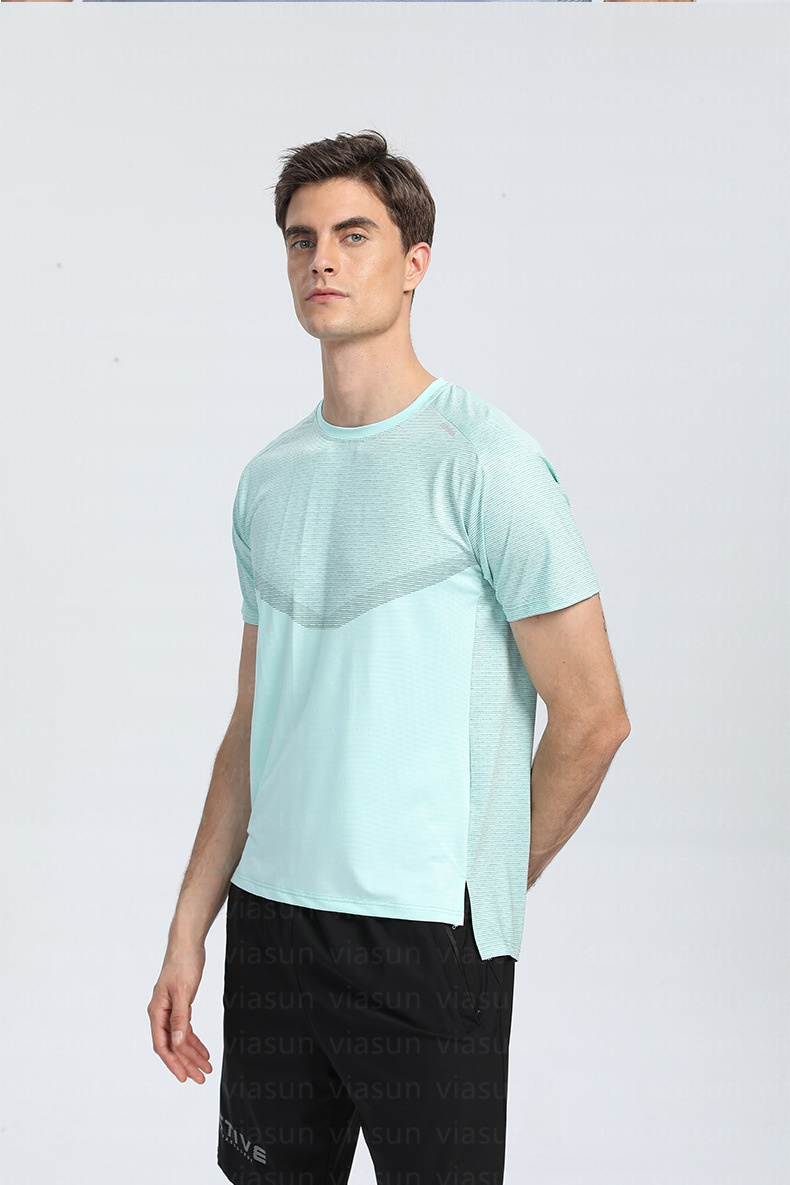 LU08 Men Yoga Outfit Gym T shirt Exercise Fitness Wear Sportwear Trainning Basketball Quick Dry Ice Silk Shirts Outdoor Tops Short Sleeve Elastic Brea