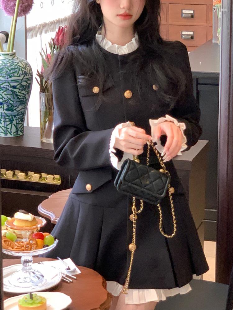 Casual Dresses Autumn French Vintage Mini Dress Women Korean Fashion Elegant Party Female Long Sleeve Sweet One-piece 2023, Black
Casual Dresses Autumn French Vintage Mini Dress Women Korean Fashion Elegant Party Female Long Sleeve Sweet One-piece 2023, Black