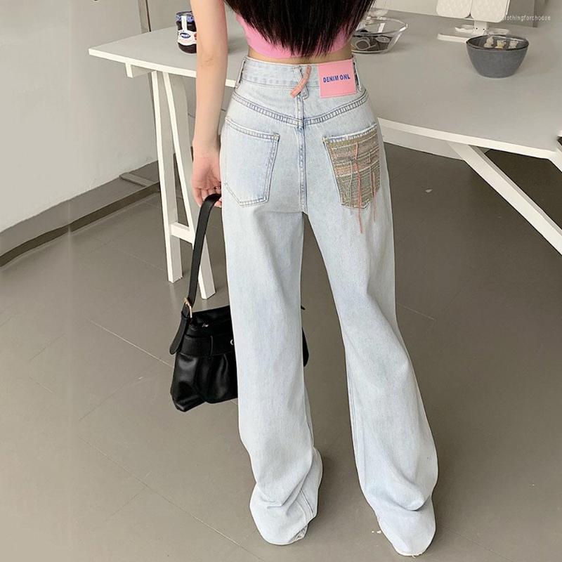 Women's Jeans Fashion Holes Washed Women's 2023 Summer High Waist Loose Straight Wide Leg Denim Pants Female Korean Casual Blue Trousers, Light blue hole
Women's Jeans Fashion Holes Washed Women's 2023 Summer High Waist Loose Straight Wide Leg Denim Pants Female Korean Casual Blue Trousers, Light blue hole