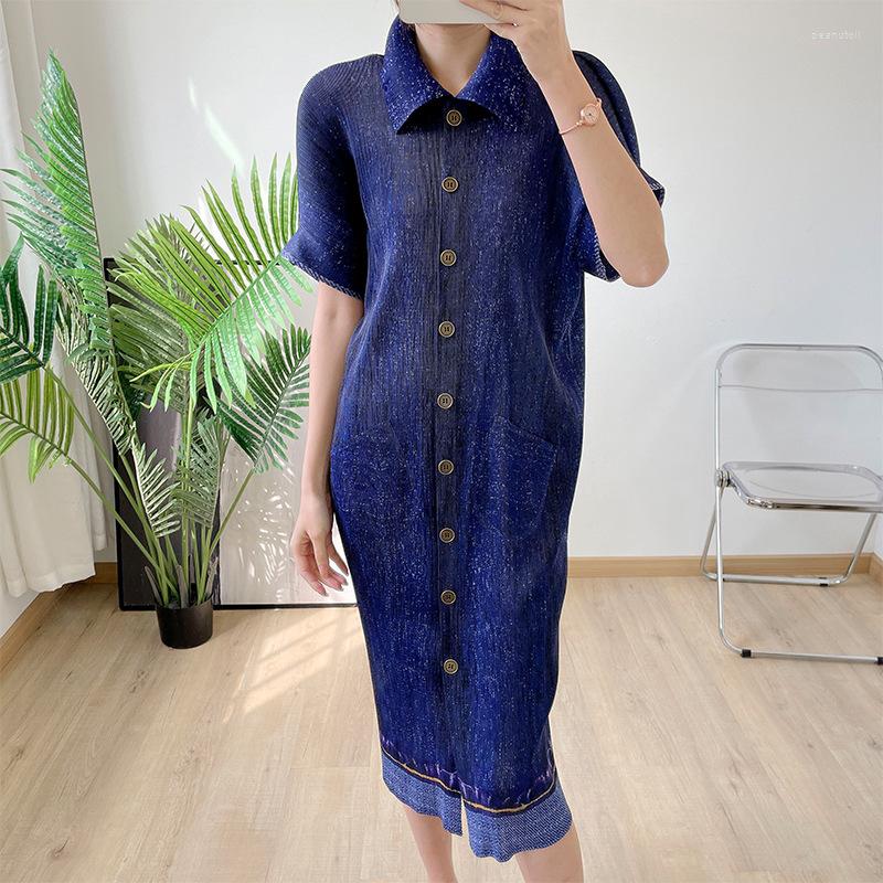 Casual Dresses Miyake Pleated Dress Summer 2023 Plus-size Round Neck Fashion, Sky blue
Casual Dresses Miyake Pleated Dress Summer 2023 Plus-size Round Neck Fashion, Sky blue