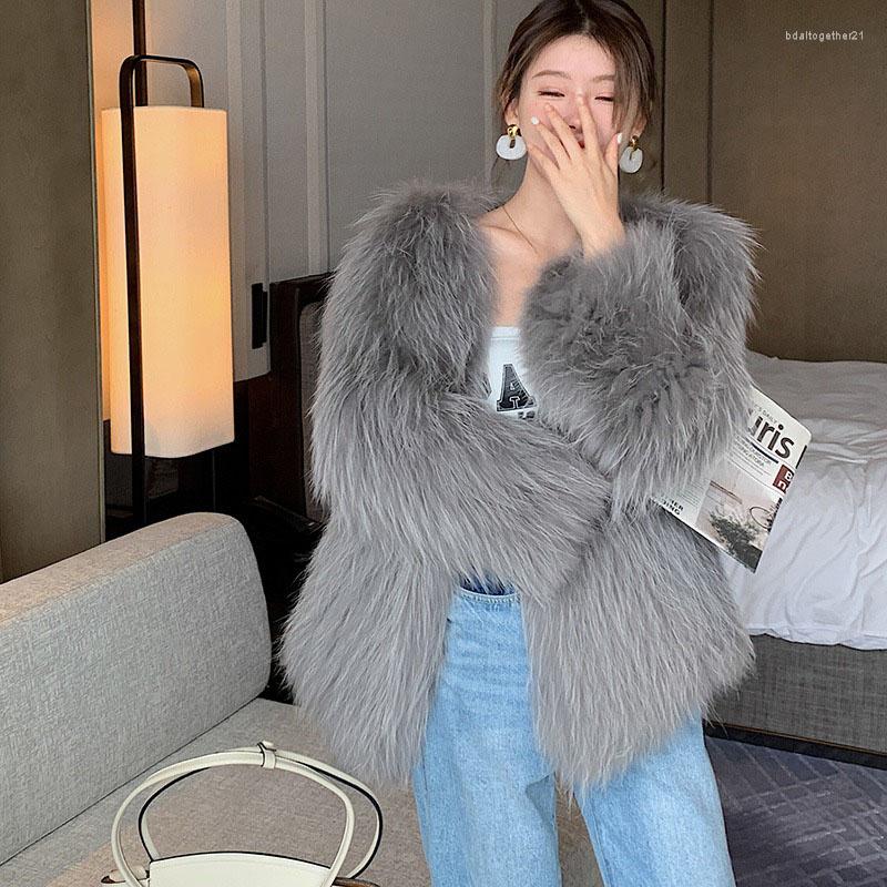 Women's Jackets High-grad Women's Fur Coat Raccoon Braided V-neck Thickened Outdoor Medium Length Warm Temperament Girl 2023, Beige
Women's Jackets High-grad Women's Fur Coat Raccoon Braided V-neck Thickened Outdoor Medium Length Warm Temperament Girl 2023, Beige