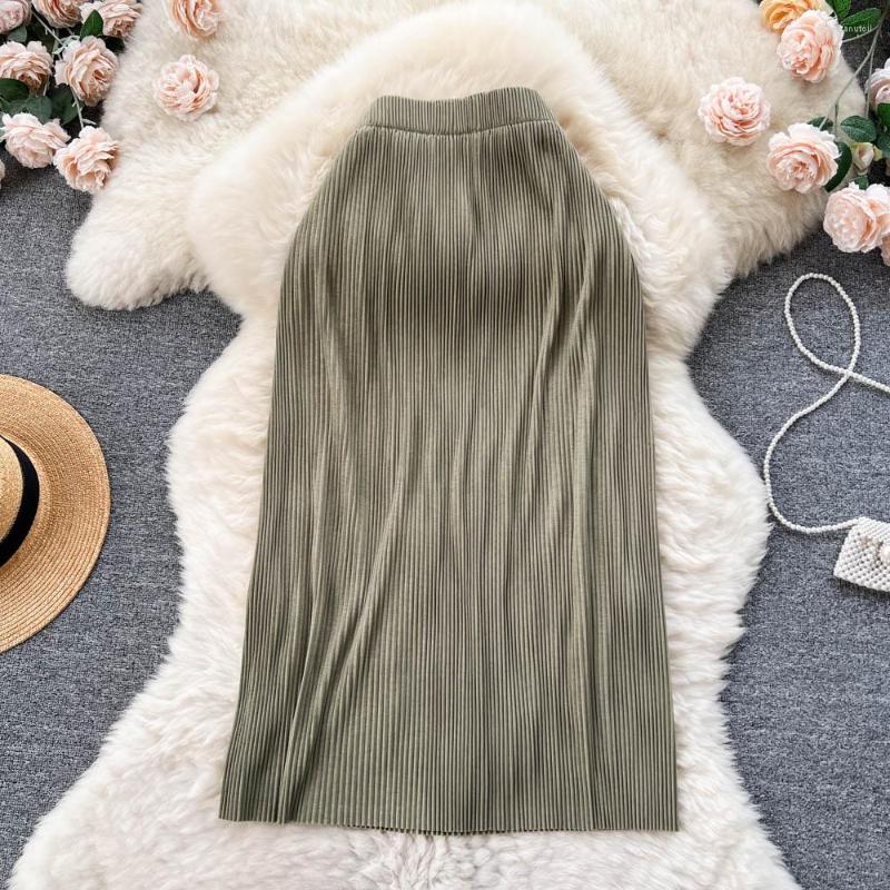 Skirts Women's Skirt 2023 Spring And Summer High-waist Slimming All-match Mid-length Elastic Waist Drape Slit Pleated A-line, Black
Skirts Women's Skirt 2023 Spring And Summer High-waist Slimming All-match Mid-length Elastic Waist Drape Slit Pleated A-line, Black