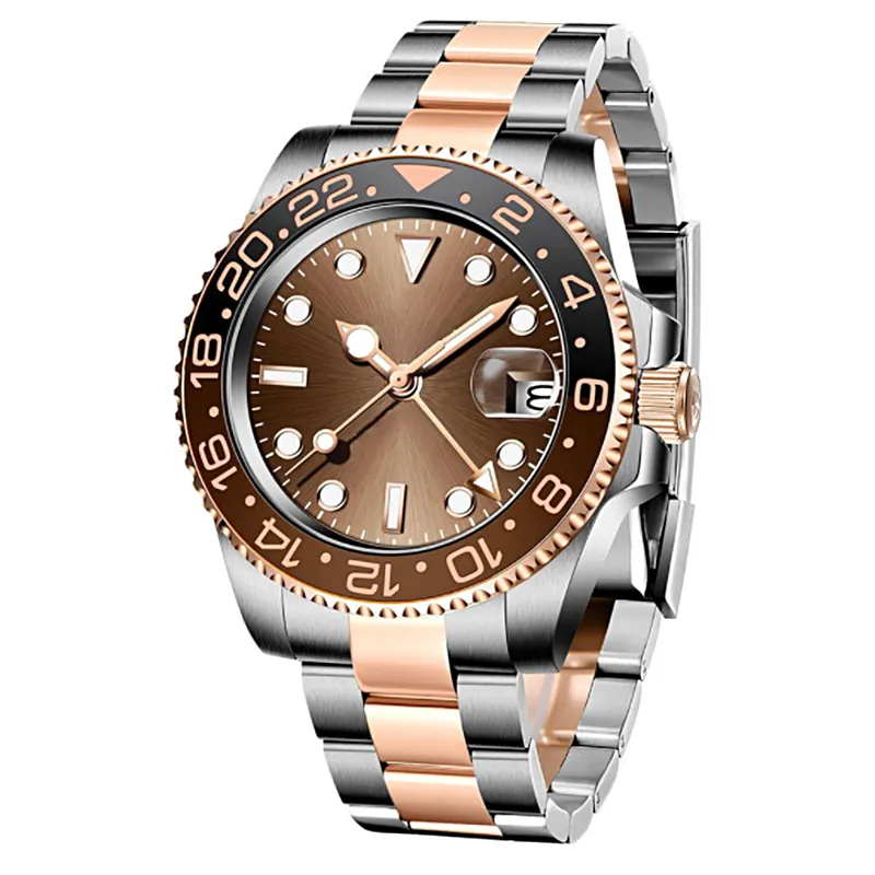 Mens watch designer 40mm automatic 904L stainless steel strap sapphire scratch-resistant mirror waterproof luminous watch rootbeer Montre De
Mens watch designer 40mm automatic 904L stainless steel strap sapphire scratch-resistant mirror waterproof luminous watch rootbeer Montre De