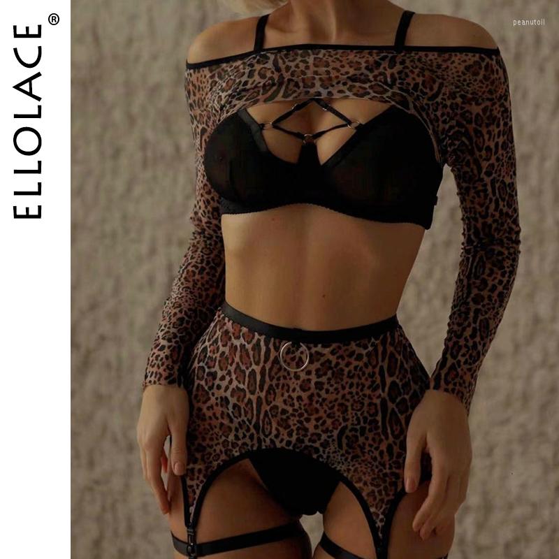 Bras Sets Ellolace Leopard Lingerie Off Shoulder Crop Top Garter Lace Exotic Cross Bra Sexy Sensual Intimate Sheer Underwear 4-Piece
Bras Sets Ellolace Leopard Lingerie Off Shoulder Crop Top Garter Lace Exotic Cross Bra Sexy Sensual Intimate Sheer Underwear 4-Piece