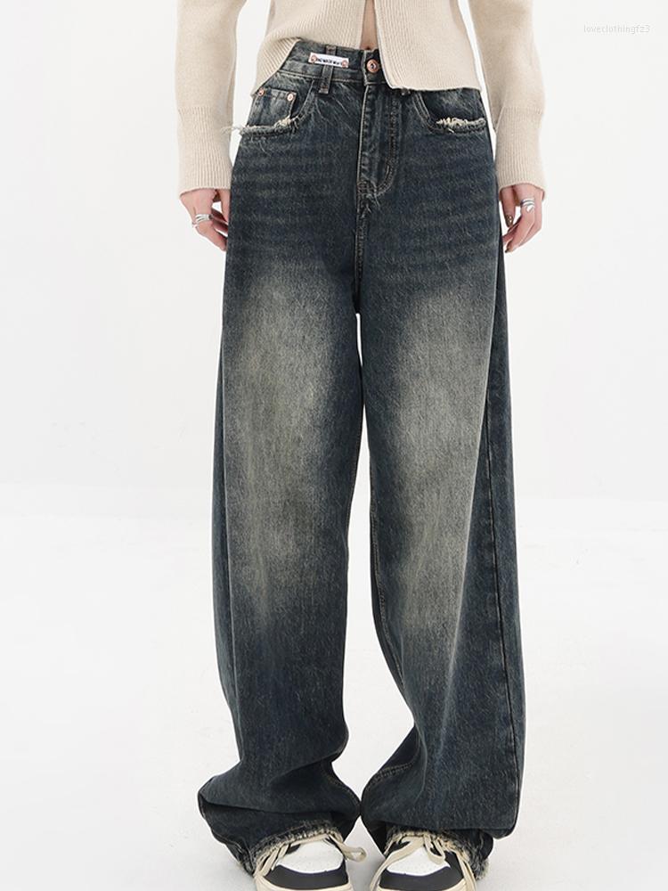 Women' Jeans Harajuku Streetwear High Waist Retro Fashion 2023 Spring Women Loose Wide Leg Straight Denim Trousers Y2K Pants, Image color
Women' Jeans Harajuku Streetwear High Waist Retro Fashion 2023 Spring Women Loose Wide Leg Straight Denim Trousers Y2K Pants, Image color