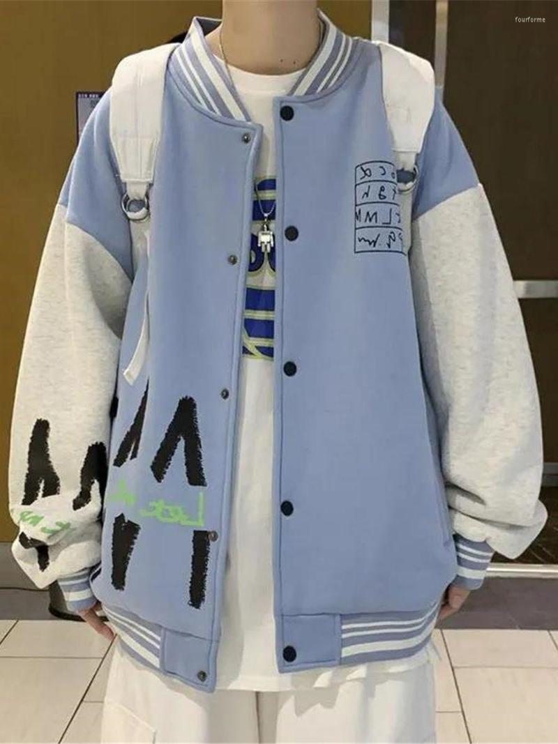 Women' Hoodies Fashion Blue Baseball Jacket Loose Zipper Tops Rock Coat Women Casual Oversized Tracksuit Female Funny Patchwork Basic
Women' Hoodies Fashion Blue Baseball Jacket Loose Zipper Tops Rock Coat Women Casual Oversized Tracksuit Female Funny Patchwork Basic