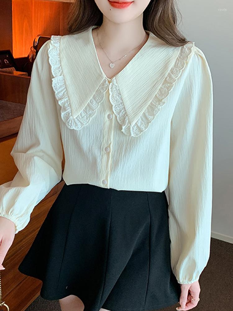 Women' Blouses Blouse Women Long Sleeve Apricot Chiffon Shirt Tops Blusas Mujer De Moda 2023 Blusa Feminina Shirts F512
Women' Blouses Blouse Women Long Sleeve Apricot Chiffon Shirt Tops Blusas Mujer De Moda 2023 Blusa Feminina Shirts F512