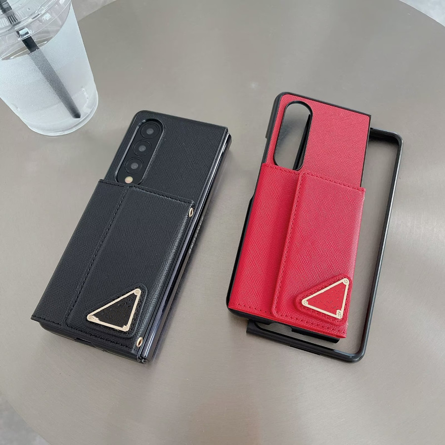 Fashion Designer Triangle Phone Case for Samsung galaxy Z Flip 3 4 Fold Cases Fold2 Fold3 Fold4 Flip3 Flip4 Card Pocket Cover Hard Shell Luxury Leather, Black
Fashion Designer Triangle Phone Case for Samsung galaxy Z Flip 3 4 Fold Cases Fold2 Fold3 Fold4 Flip3 Flip4 Card Pocket Cover Hard Shell Luxury Leather, Black