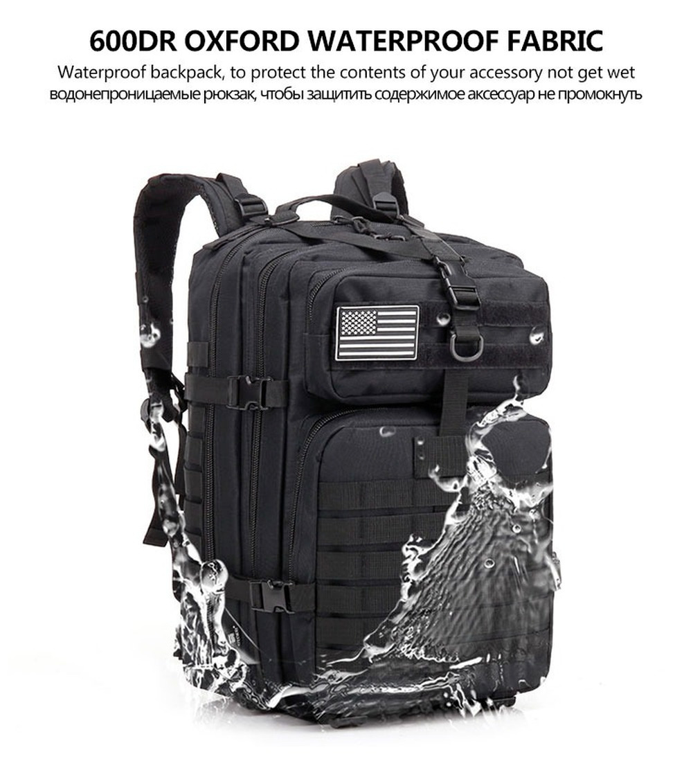 Outdoor Bags 30L;/50L Large Capacity Men Army Military Tactical Backpack 3P Softback Outdoor Waterproof Bag Hiking Camping Hunting Bags 230608
