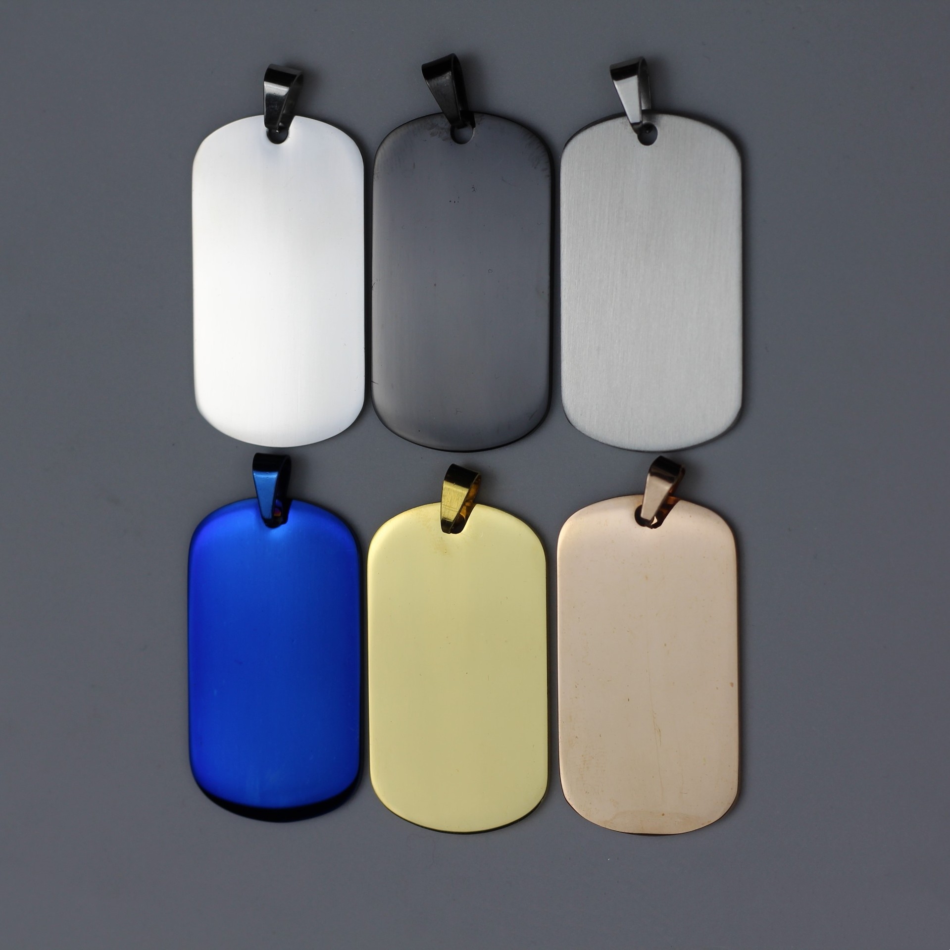 36*22*1.8mm Dog Tags Stainless Steel Blank Rectangle Pendant fit Link Bead Chain Military Army Laser Engravable Metal Pet ID Card DIY Necklace Making Accessories
36*22*1.8mm Dog Tags Stainless Steel Blank Rectangle Pendant fit Link Bead Chain Military Army Laser Engravable Metal Pet ID Card DIY Necklace Making Accessories