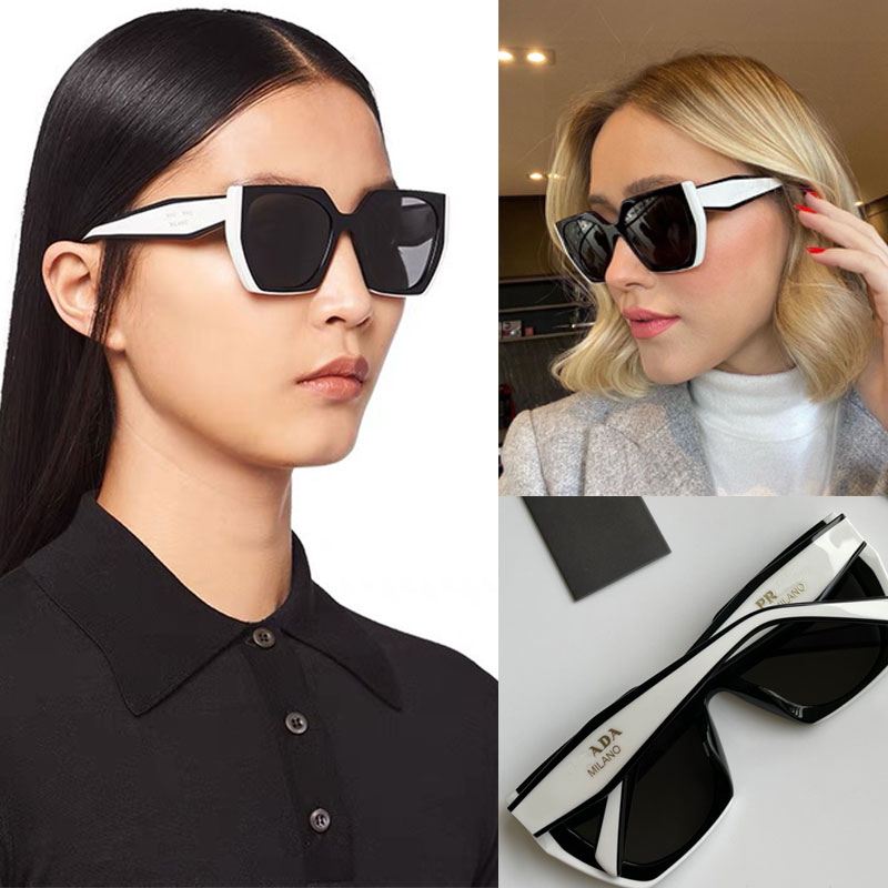 Oversized hexagonal frame sunglasses for womens fashion stage fashion show sunglasses high-quality lady fashion Cat Eye Lunettes de soleil 15W