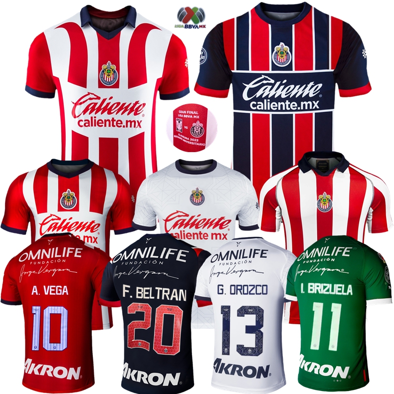 2023 Chivas de Guadalajara jerseys 23 24 A.ZALDIVAR CALDERON J.MACIAS BRIZUELA A.VEGA F. BELTRAN home away Alvarado HOMBRE ESPORTS football shirt, 20 años special edition jersey
2023 Chivas de Guadalajara jerseys 23 24 A.ZALDIVAR CALDERON J.MACIAS BRIZUELA A.VEGA F. BELTRAN home away Alvarado HOMBRE ESPORTS football shirt, 20 años special edition jersey