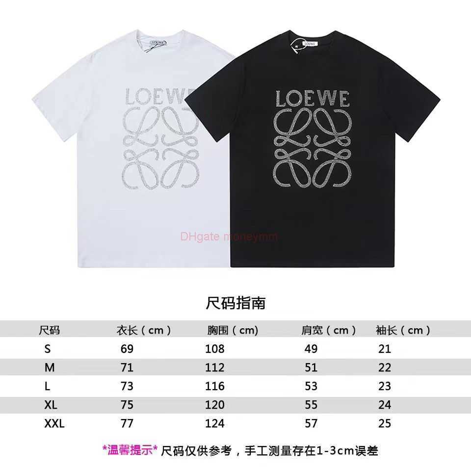 Designer Fashion Clothing Tees Tshirts Loewe 23 Early Spring New Hot Diamond Short Sleeve Tshirt for Men and Womens Same Style Couple Fashion Versatile Loose and Styl, White
Designer Fashion Clothing Tees Tshirts Loewe 23 Early Spring New Hot Diamond Short Sleeve Tshirt for Men and Womens Same Style Couple Fashion Versatile Loose and Styl, White