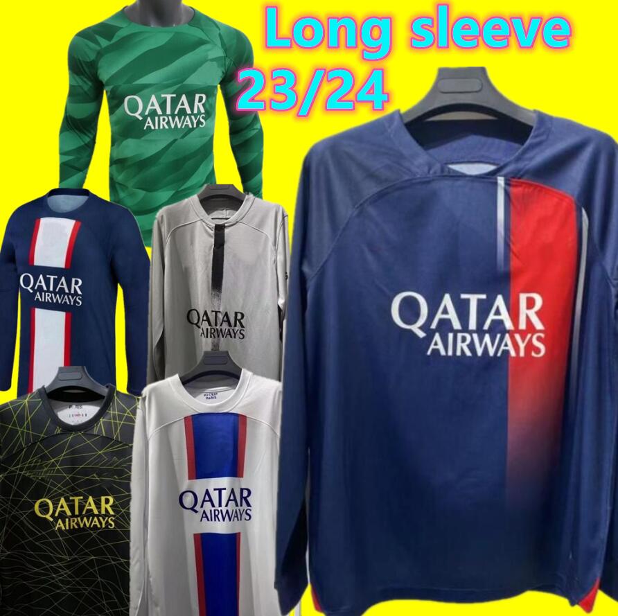 22 23 MESSIs MBAPPE Long sleeve soccer Jerseys 2022 2023 SERGIO RAMOS R.SANCHES VITINHA VERRATTI HAKIMI KIMPEMBE N.MENDES DONNARUMMA goalkeeper football shirt PSgS
22 23 MESSIs MBAPPE Long sleeve soccer Jerseys 2022 2023 SERGIO RAMOS R.SANCHES VITINHA VERRATTI HAKIMI KIMPEMBE N.MENDES DONNARUMMA goalkeeper football shirt PSgS