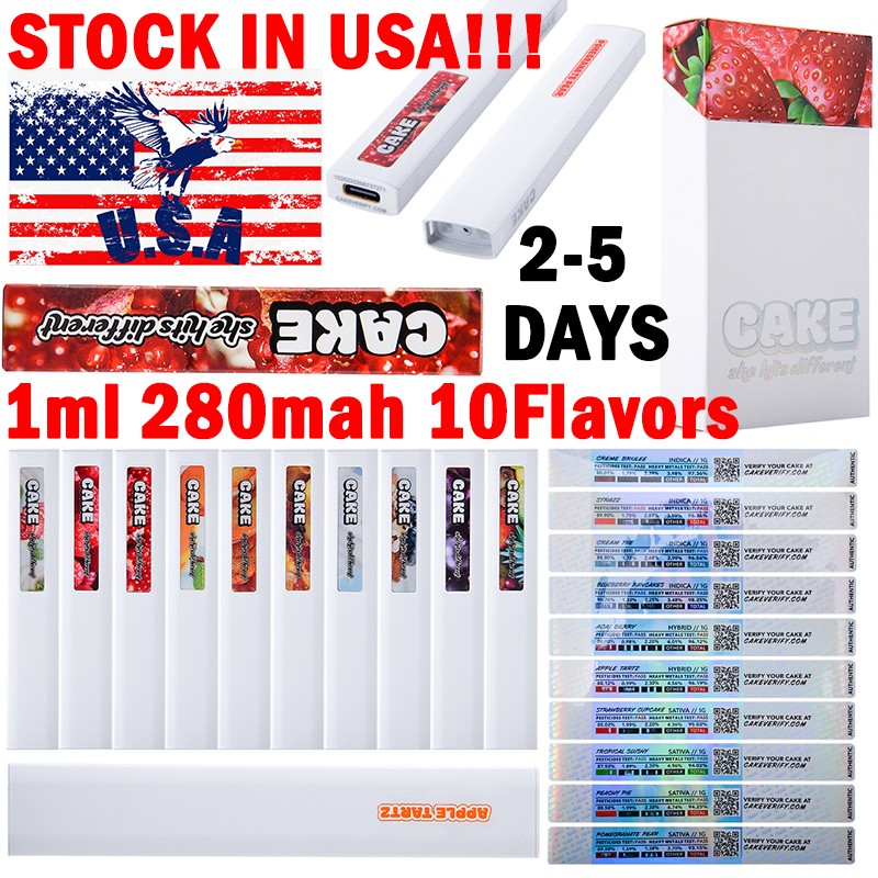 USA STOCK 10 Flavors Cake Gen5th She Hits Different Disposable Vape Pens Empty 1ml Rechargeable 280mAh Battery Disposable E Cigarettes Type C Charger Starter Kits
USA STOCK 10 Flavors Cake Gen5th She Hits Different Disposable Vape Pens Empty 1ml Rechargeable 280mAh Battery Disposable E Cigarettes Type C Charger Starter Kits