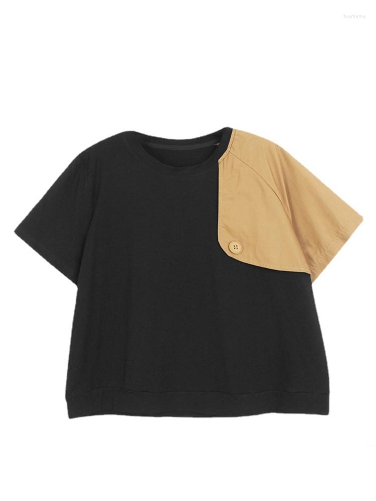 Women's T Shirts XITAO Patchwork T-Shirt O-neck Short Sleeve Loose Personality Simplicity Temperament Show Thin Summer WLD11032, Green wld11032
Women's T Shirts XITAO Patchwork T-Shirt O-neck Short Sleeve Loose Personality Simplicity Temperament Show Thin Summer WLD11032, Green wld11032