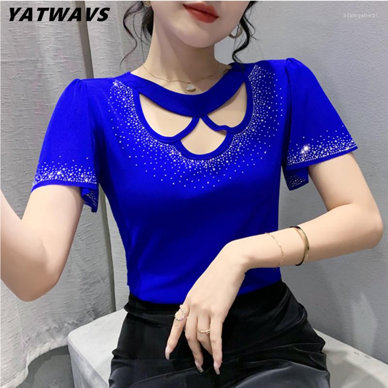 Women's T Shirts Korean Chic Ruffles Sleeved Women's T-Shirt Fashion Casual O-Neck Hollow Out Diamond Mesh Tees Summer Female Slim Tops, Picture color
Women's T Shirts Korean Chic Ruffles Sleeved Women's T-Shirt Fashion Casual O-Neck Hollow Out Diamond Mesh Tees Summer Female Slim Tops, Picture color