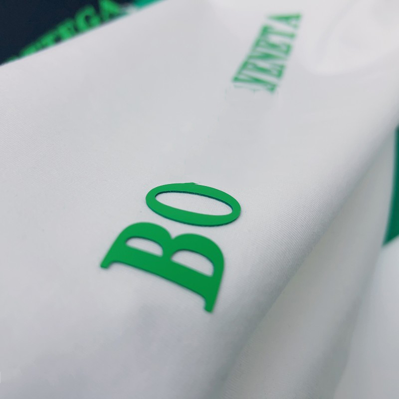 Green T-Shirt for Men and Women's Stereoscopic Silicone Letter Printing T-shirt Pure Cotton Couple Fashion Brand Short Sleeve Tee
