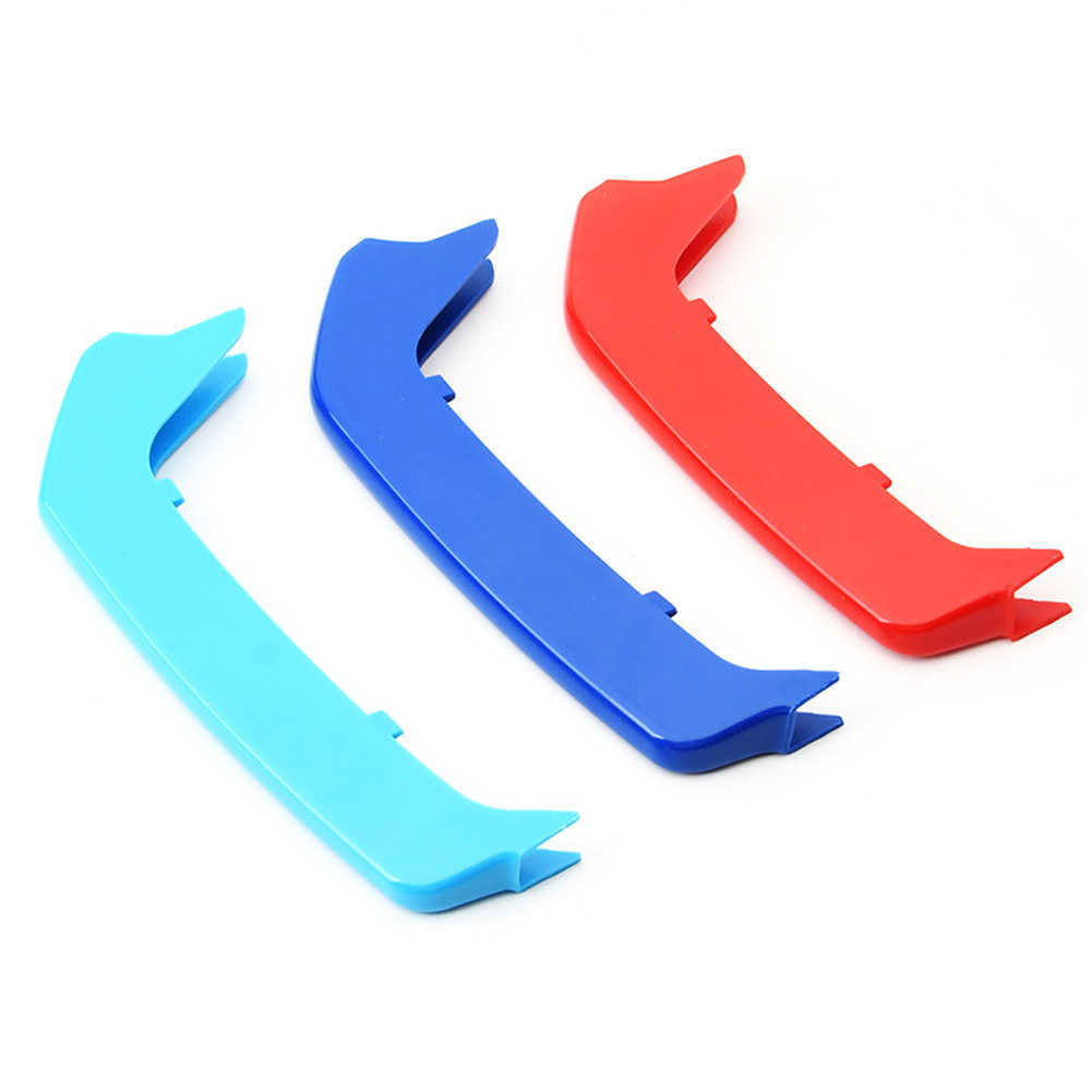 New 3pcs M Power Car Racing Front Grille Trim Strips for BMW SERIES 1 for BMW 2012 2013 2014 F20 F21 8 Rod Performance