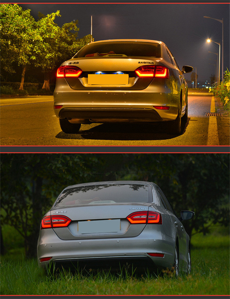 Auto Taillight For VW Jetta MK6 2012-2014 Taillights LED DRL Running Lights Fog Lights Turn Signal Rear Parking Lights