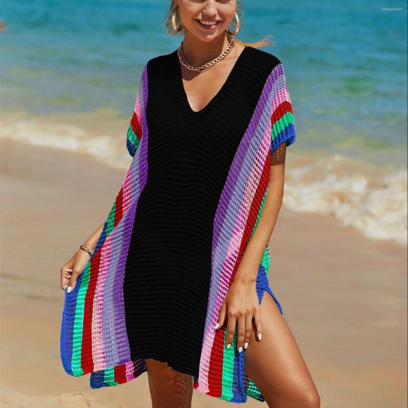 Women's Swimwear SAWFUW 2023 Bohemian Clothing For Woman Stripe Crochet Cover Up Beach Tunic Dress Summer Festival Outfit Women's Kimono, White
Women's Swimwear SAWFUW 2023 Bohemian Clothing For Woman Stripe Crochet Cover Up Beach Tunic Dress Summer Festival Outfit Women's Kimono, White
