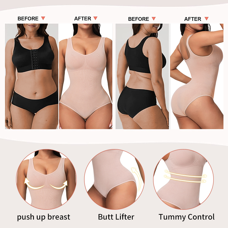 Womens Jumpsuits Rompers Faja Shapewear for Women Invisible Body Shaper Slimming Belly Underwear Weight Loss Waist Trainer Tummy Control Bodysuit 2306