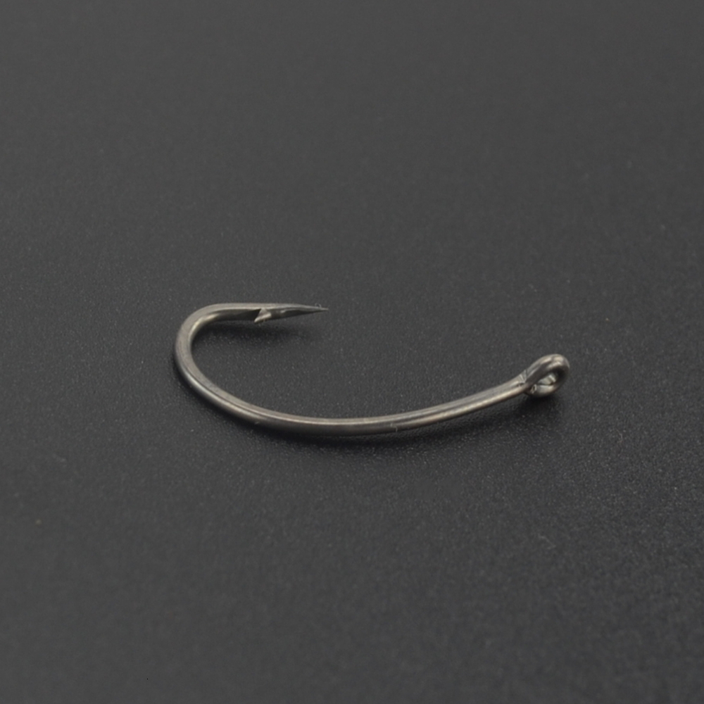 Fishing Hooks 75pcs PTFE Coated High Carbon Steel Barbed Fish Hook With Eye Mix Size Carp Fishing Accessories X501 230608