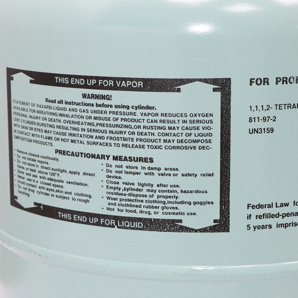 (In Stock) R134A Refrigerant Freon Steel Cylinder Packaging for Air Conditioners 30LB