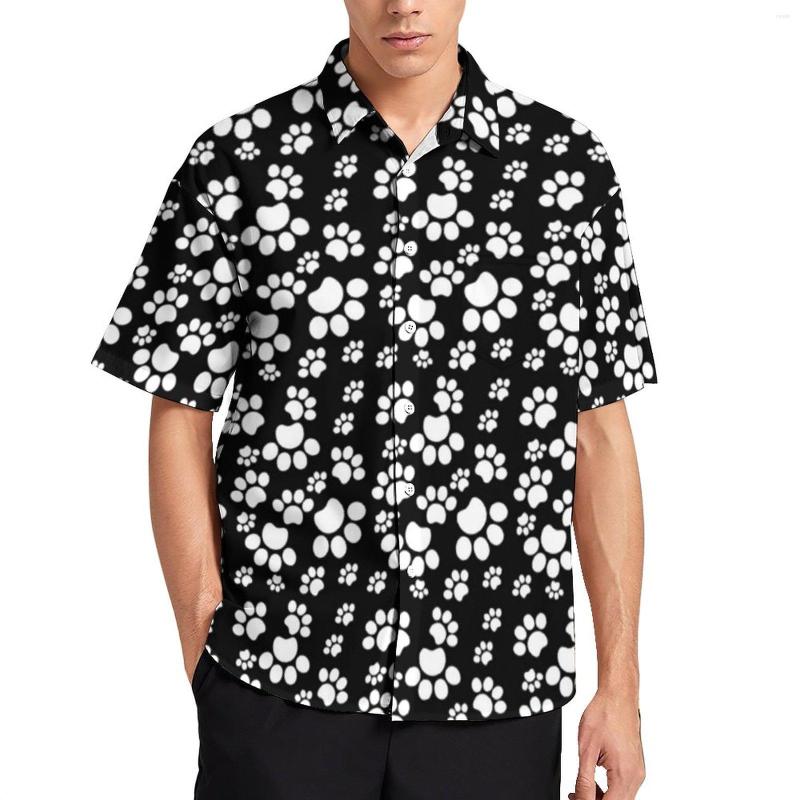 Men's Casual Shirts Cute Dog Paws Beach Shirt Male Black And White Hawaiian Short-Sleeved Design Cool Oversize Blouses Gift, Style-14
Men's Casual Shirts Cute Dog Paws Beach Shirt Male Black And White Hawaiian Short-Sleeved Design Cool Oversize Blouses Gift, Style-14