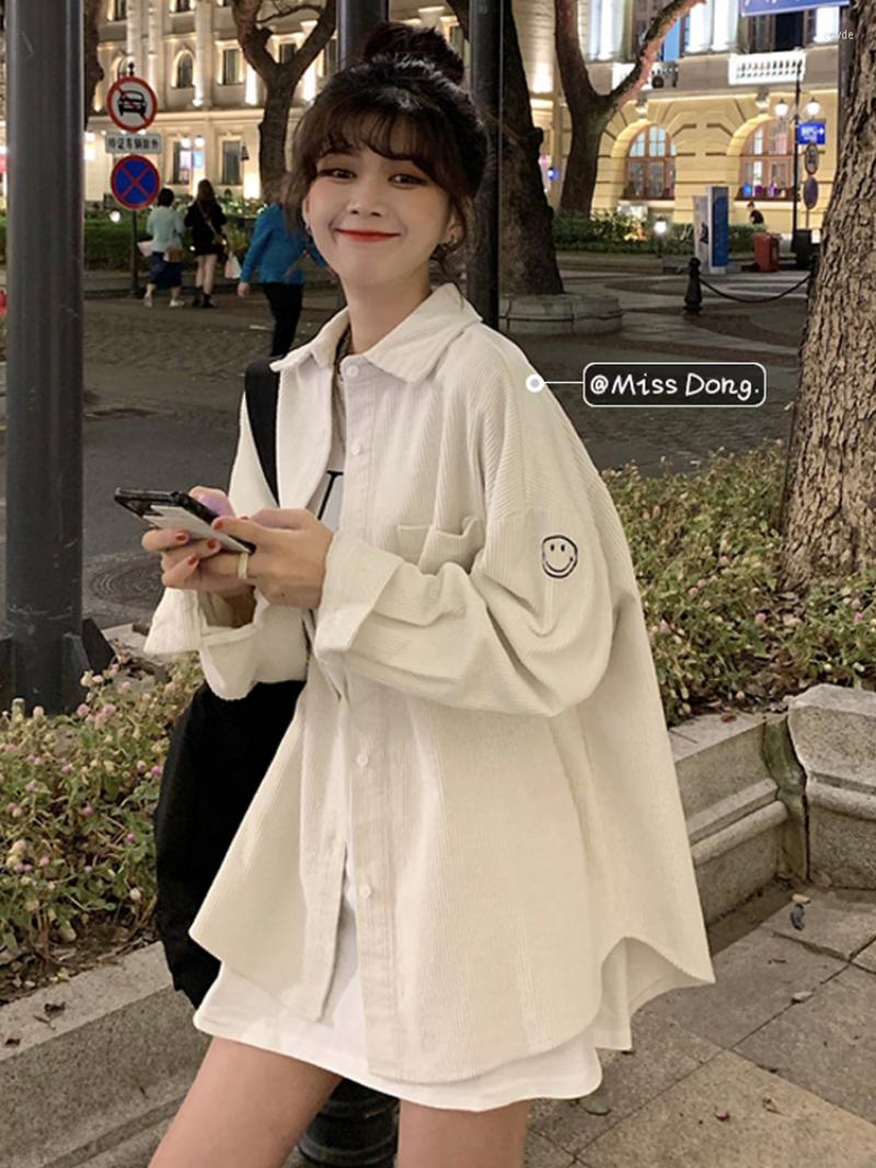 Women's Blouses Corduroy Camisas De Mujer Spring 2023 Korean Loose Long Sleeve Solid Color Turn-down Collar Button-up Casual Blouse Women, Blue
Women's Blouses Corduroy Camisas De Mujer Spring 2023 Korean Loose Long Sleeve Solid Color Turn-down Collar Button-up Casual Blouse Women, Blue