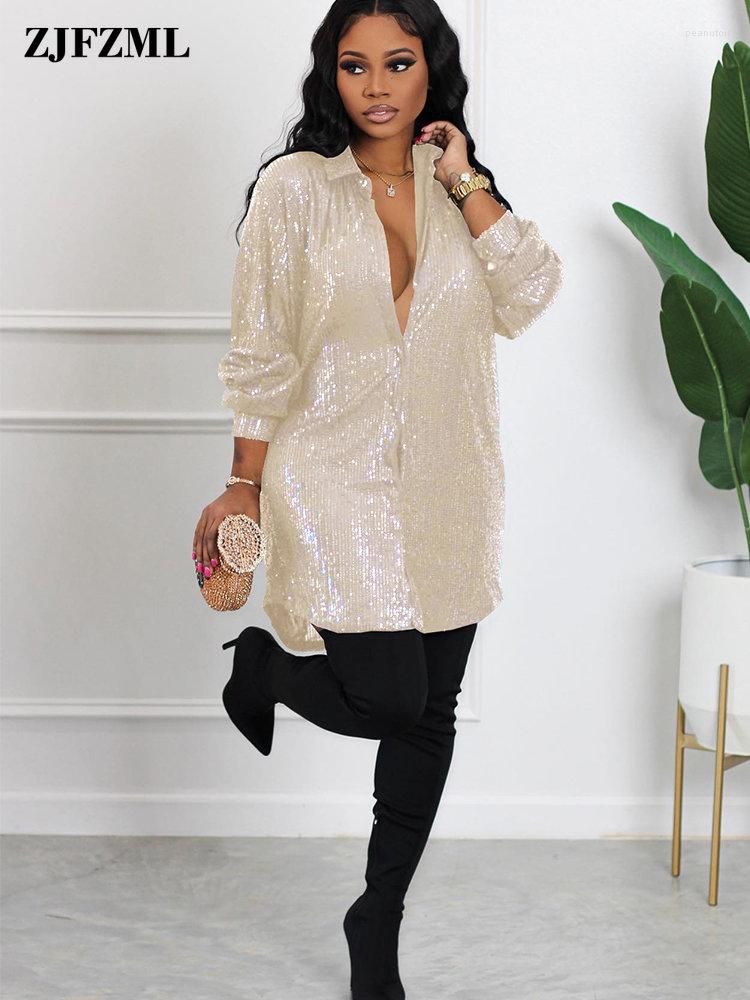 Casual Dresses Nightclub Sexy Women Sparkly Sequin Tshirt Vintage Turn Down Collar Button Long Sleeve Loose Fit Straight Vestidos, Beige
Casual Dresses Nightclub Sexy Women Sparkly Sequin Tshirt Vintage Turn Down Collar Button Long Sleeve Loose Fit Straight Vestidos, Beige