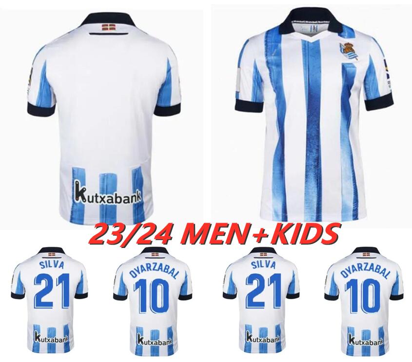 23 24 Real Sociedad soccer jerseys SORLOTH OYARZABAL SILVA Football Shirt 2023 2024 ILLARRA MERINO CARLOS FDEZ TAKE KUBO BARRENE BRAIS MENDEZ Men kids uniform, 22/23
23 24 Real Sociedad soccer jerseys SORLOTH OYARZABAL SILVA Football Shirt 2023 2024 ILLARRA MERINO CARLOS FDEZ TAKE KUBO BARRENE BRAIS MENDEZ Men kids uniform, 22/23