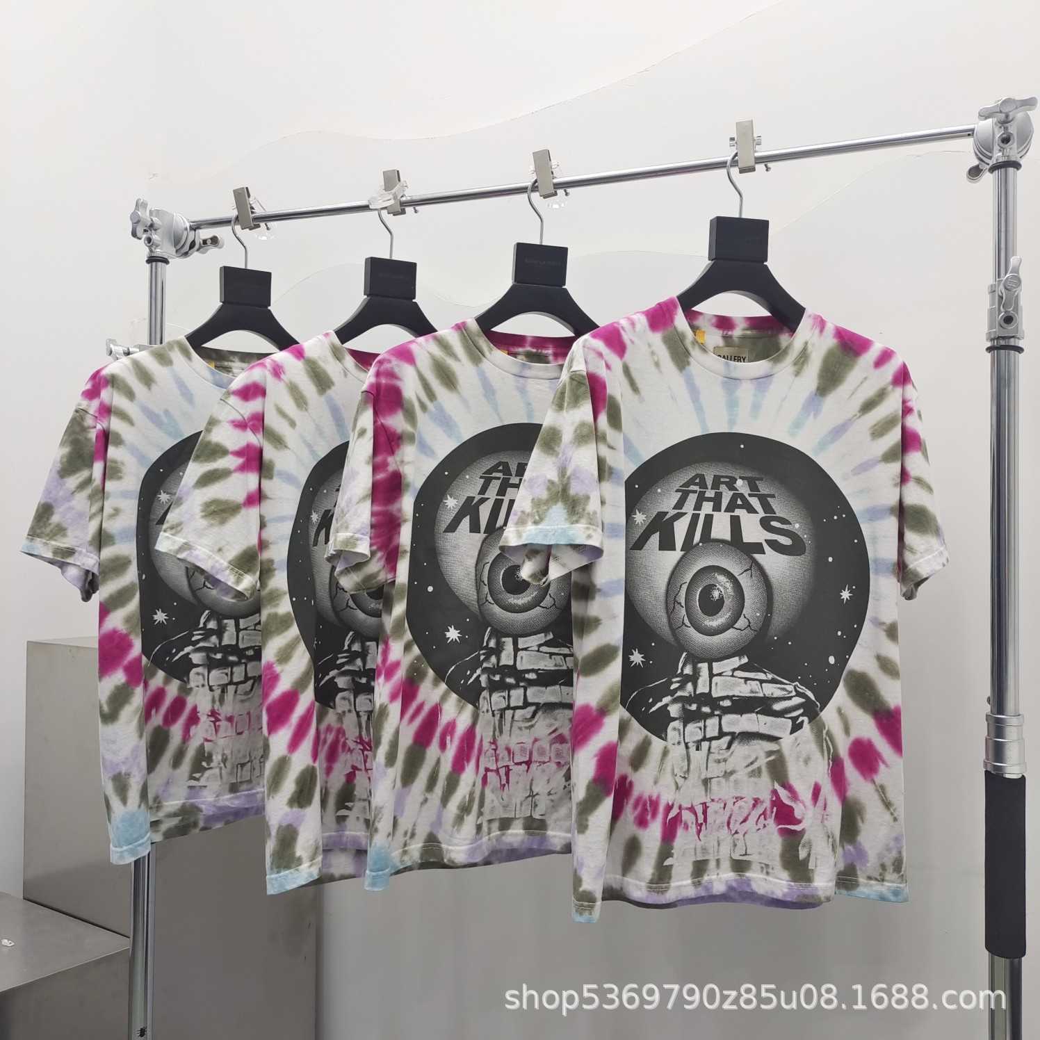 Wholesale Designer T shirt for sale G allery D EPT Tie Dyed Harden Same Prophecy Eye Print Short Sleeve T shirt, Lilac colour
Wholesale Designer T shirt for sale G allery D EPT Tie Dyed Harden Same Prophecy Eye Print Short Sleeve T shirt, Lilac colour