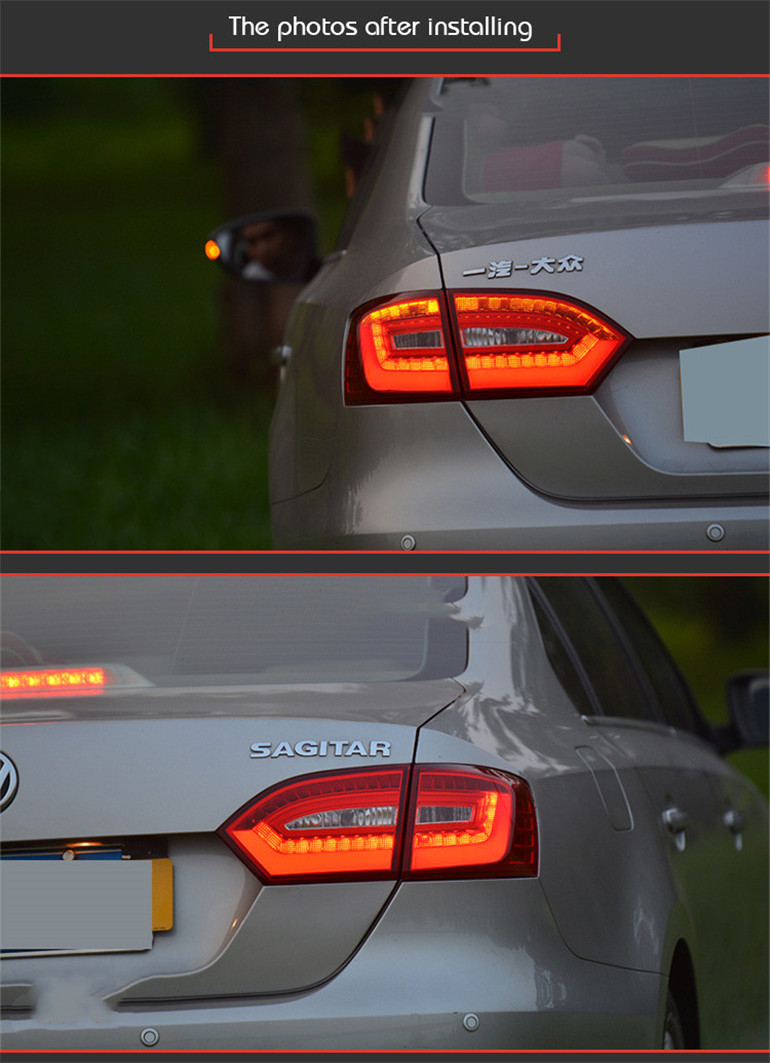 Auto Taillight For VW Jetta MK6 2012-2014 Taillights LED DRL Running Lights Fog Lights Turn Signal Rear Parking Lights
