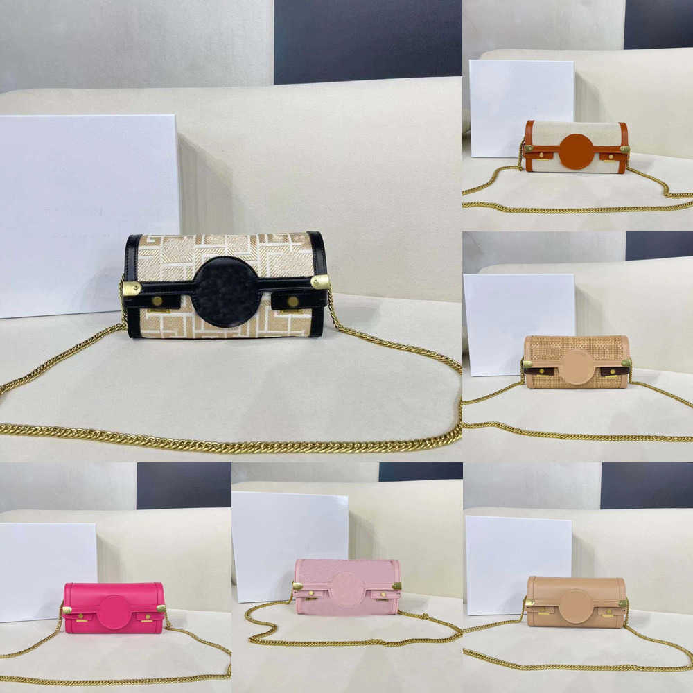 13 Colours designer Shoulder bags women chain clutch Crossbody Bags Totes Cylinder Square Letter B Wallet Women Shoulder Chain Messengers with boxs 221220