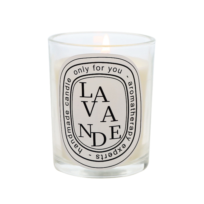 Scented Aromatic Candles Luxury Box Romantic Rose Lavender Scented Candle In Glass Jar Soy Wax Aroma Fragrance Candles 50g