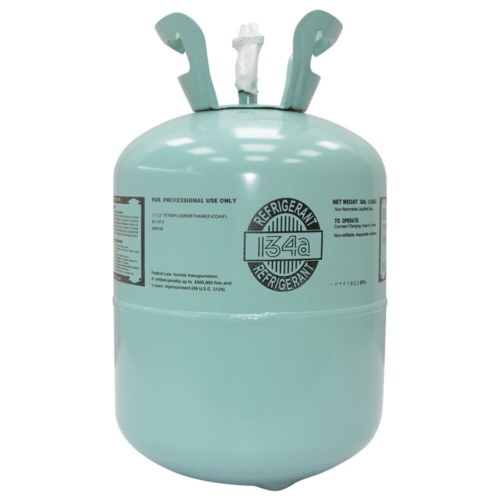 (In Stock) R134A Refrigerant Freon Steel Cylinder Packaging for Air Conditioners 30LB
