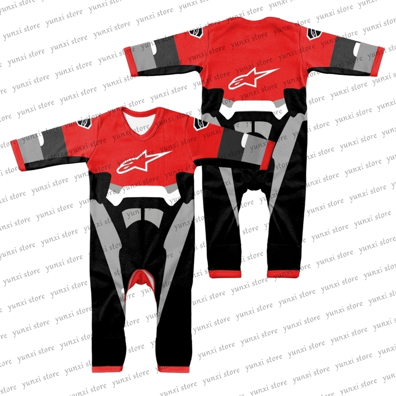 Rompers Baby Outdoor Cycling Suit Long Sleeved Jumpsuit For Motorcycle Enthusiasts Very In The Alps Jumpsuit For Babie 230608