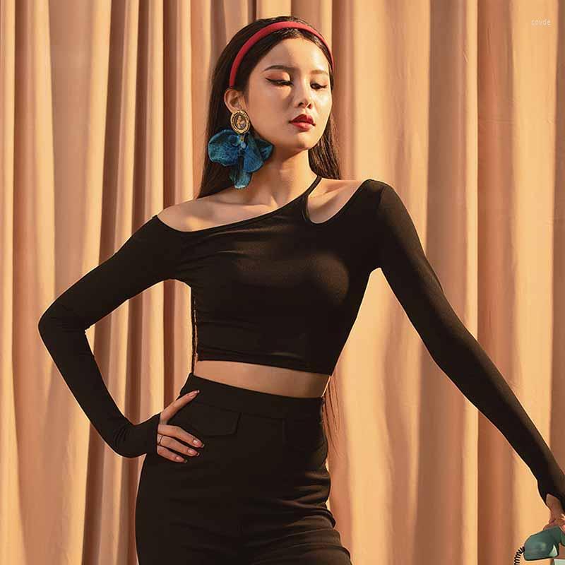 Stage Wear Latin Dance Tops For Women Adult Autumn & Winter Long Sleeve Sexy Practice Red/Black Shirt Rumba Tango Salsa Outfits DWY6644, Black tops
Stage Wear Latin Dance Tops For Women Adult Autumn & Winter Long Sleeve Sexy Practice Red/Black Shirt Rumba Tango Salsa Outfits DWY6644, Black tops