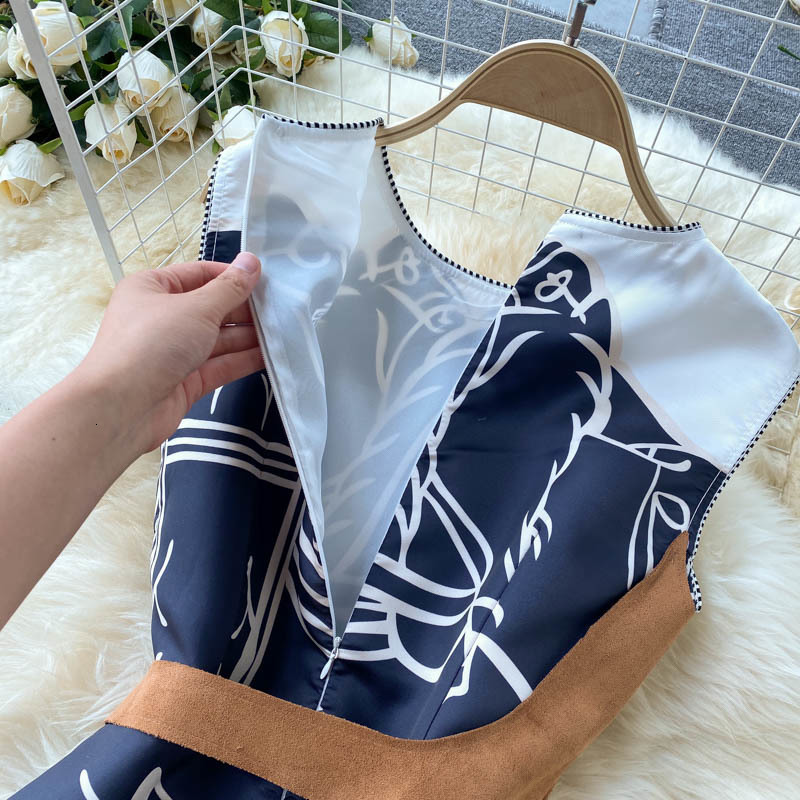 Basic Casual Dresses Fashion Women Dress Summer Sleeveless O-Neck Slim Bandage Long Dresses For Women Chic Sundresses 230608