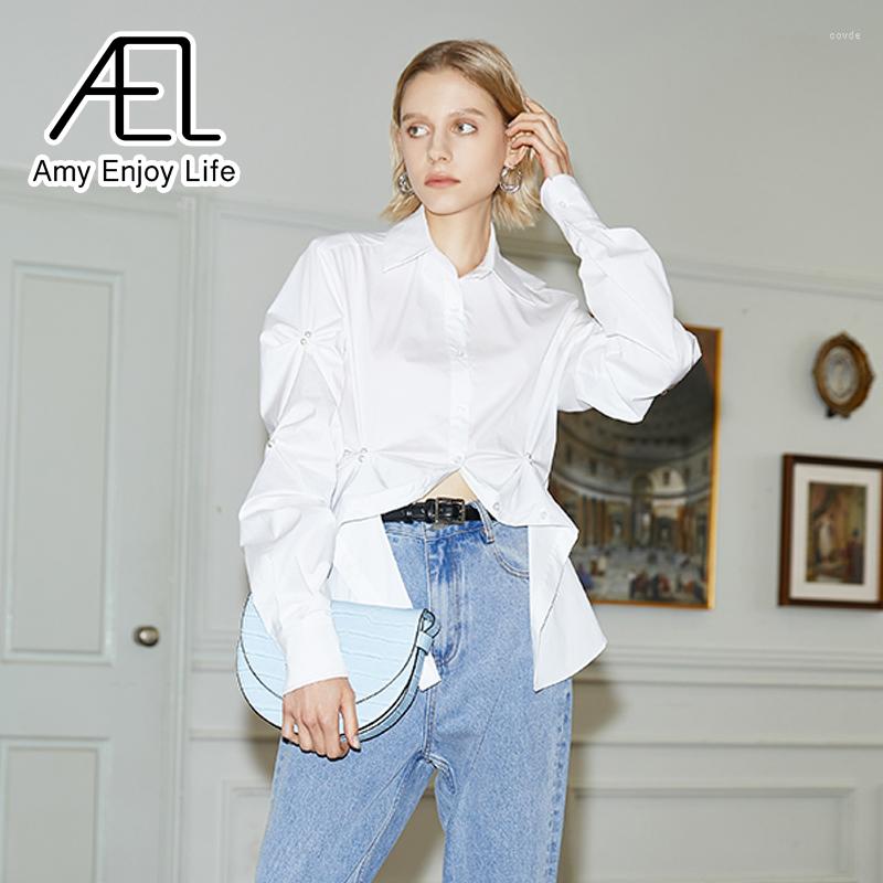 Women' Blouses AEL Women Fashion Ruffle Vintage Long Sleeve Button-up Female Shirts Tops White
Women' Blouses AEL Women Fashion Ruffle Vintage Long Sleeve Button-up Female Shirts Tops White