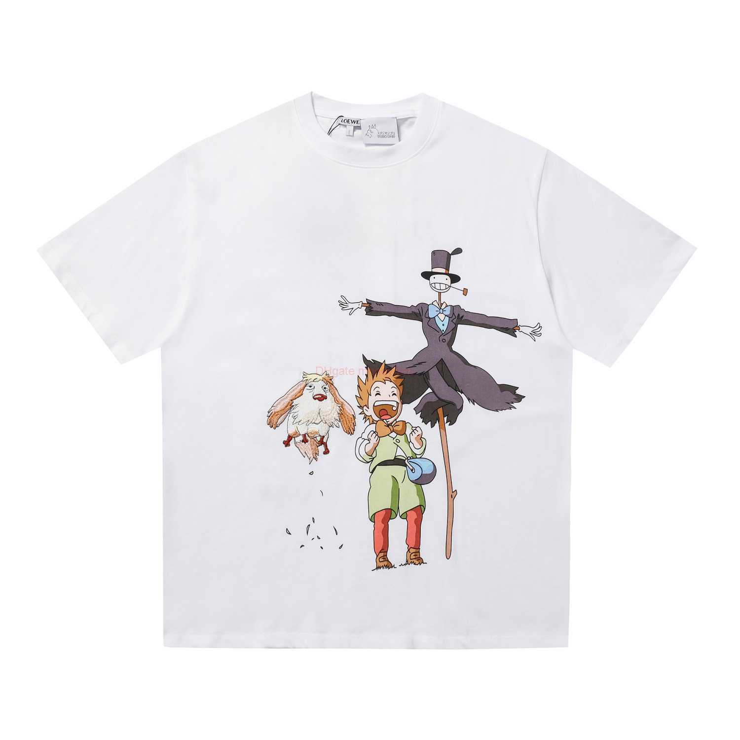 Designer Fashion Clothing Tees Tshirts Loewe 23 Early Spring New Product Hals Mobile Castle Co Branded Short Sleeve Tshirt Luxury Casual Streetwear Tops Rock Hip hop, White
Designer Fashion Clothing Tees Tshirts Loewe 23 Early Spring New Product Hals Mobile Castle Co Branded Short Sleeve Tshirt Luxury Casual Streetwear Tops Rock Hip hop, White