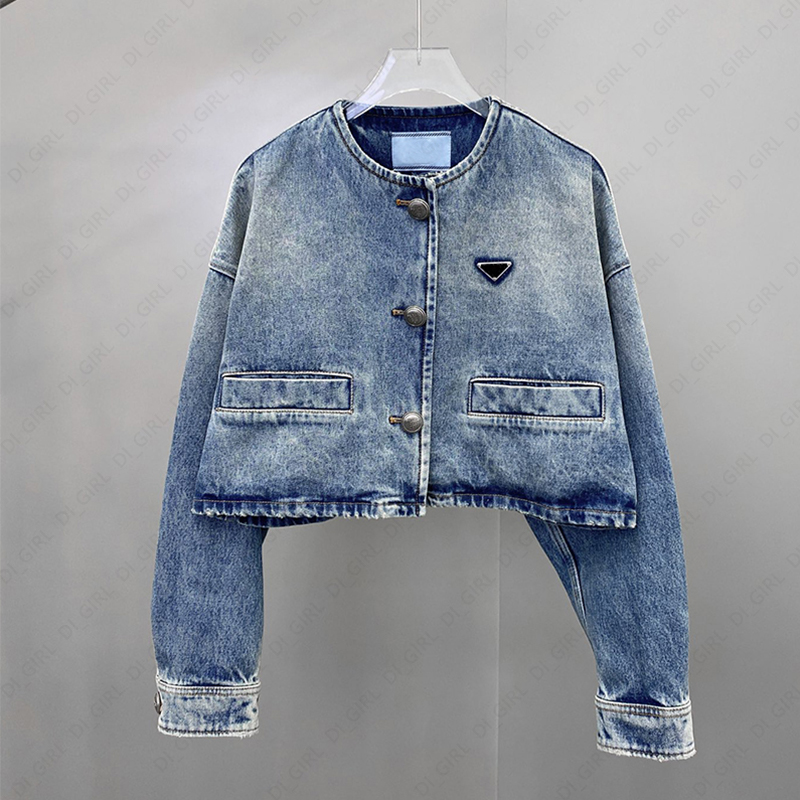 Women Jacket Fashion Vintage Style Denim Jackets Casual Long Sleeve Short Coat Spring Autumn Sun Protection Outerwear