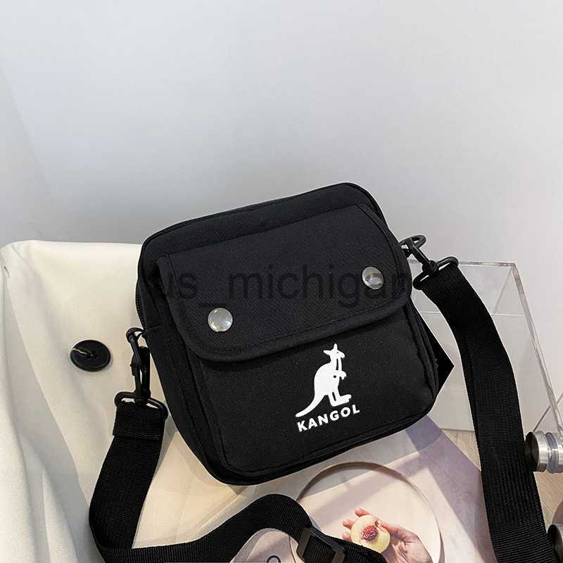 Evening Bags New Women's Bag Korean Fashion Kangaroo Women's Shoulder Bag Fashion Crossbody Bag J230609