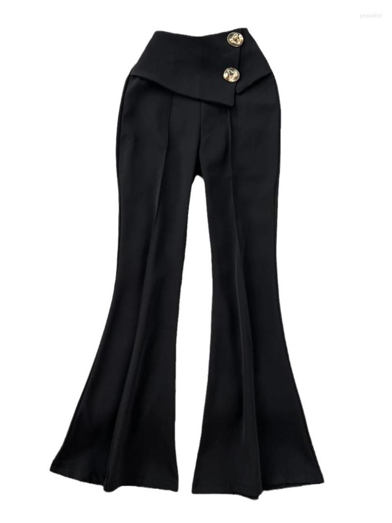 Women' Pants Foamlina Women Elegant Black Long 2023 Autumn Fashion High Waist Back Zipper Slim Full Length Female Flare Trousers
Women' Pants Foamlina Women Elegant Black Long 2023 Autumn Fashion High Waist Back Zipper Slim Full Length Female Flare Trousers