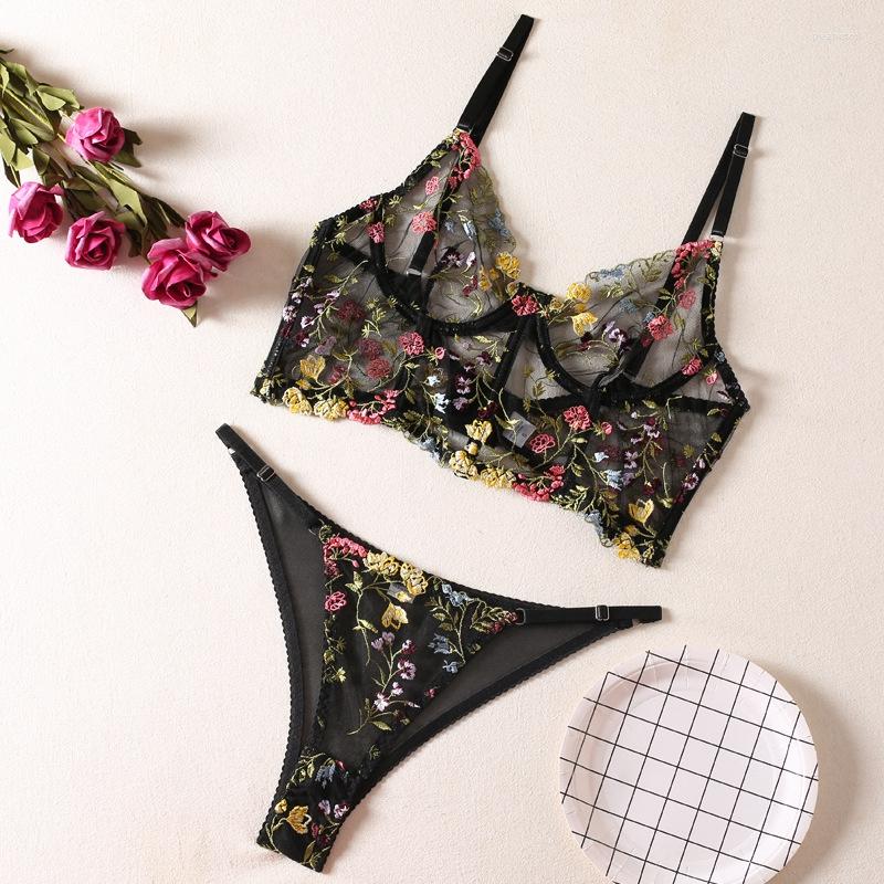 Bras Sets Women Lingerie Transparent Bra See Through Lace Underwear Embroid Underwire Thong 2 Piece Set Bralette Encaje Mujer, Black
Bras Sets Women Lingerie Transparent Bra See Through Lace Underwear Embroid Underwire Thong 2 Piece Set Bralette Encaje Mujer, Black