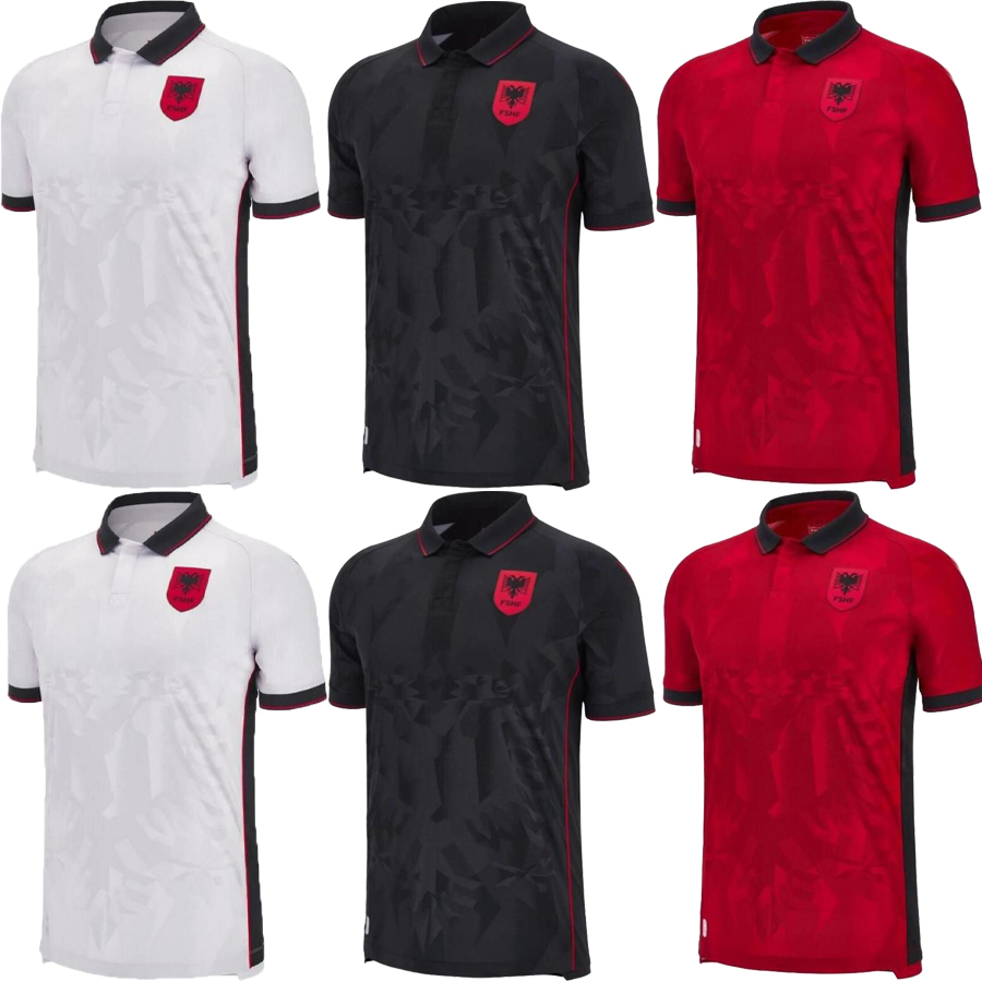 2023 Albania National Team UZUNI Mens Soccer Jerseys 2024 HYSAJ LENJANI ABRASHI RAMADANI Home Red Away White 3rd Black Football Shirts S-2XL
2023 Albania National Team UZUNI Mens Soccer Jerseys 2024 HYSAJ LENJANI ABRASHI RAMADANI Home Red Away White 3rd Black Football Shirts S-2XL