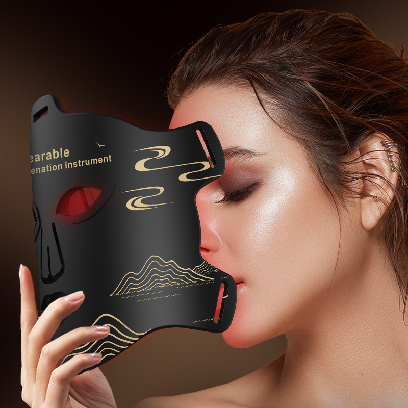 Face Care Devices Arrival Red Led Light Therapy Infrared Flexible Soft Mask Silicone 4 Color Anti Aging Advanced Pon 230608