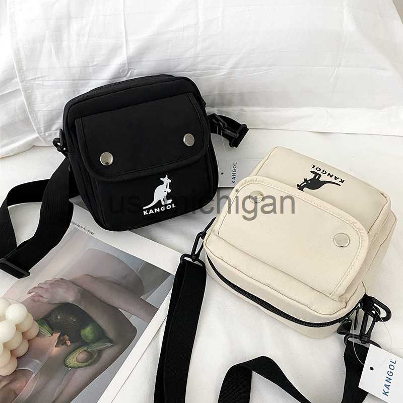 Evening Bags New Women's Bag Korean Fashion Kangaroo Women's Shoulder Bag Fashion Crossbody Bag J230609